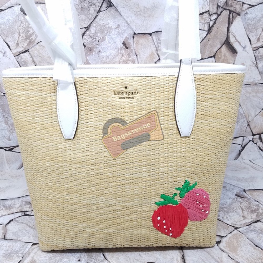 Small Tote Picnic In The Park Natural Kate Spade With Wristlet Beige - Picture 5 of 16